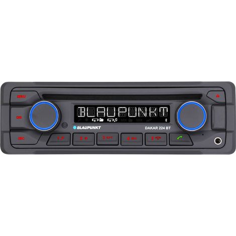 Blaupunkt Dakar 224 BT Autoradio port pour commande au volant, kit mains libres bluetooth, avec télécommande (1/5)