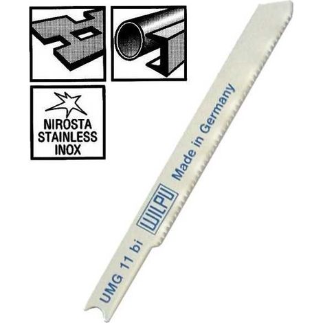 Cuchilla de altura 55 mm D.1,2 Fe-Inx pz.5 Umg11Bi Wilpu