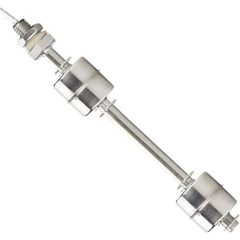 Régulateur de niveau de piscine – Interrupteur à double flotteur en acier inoxydable – Gestion précise des niveaux d'eau – Pour réservoirs et piscines (1/4)