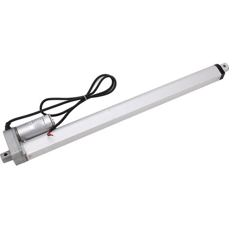 Actionneur linéaire électrique blanc IP65 750N, moteur à engrenages métalliques en alliage d'aluminium, course de 400 mm, kit de commande à distance 24 V (1/5)