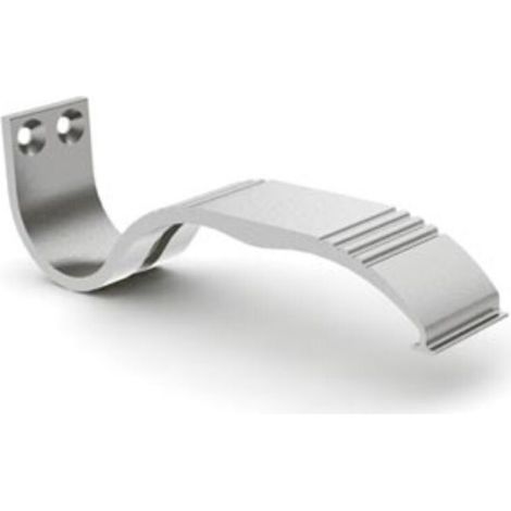 Support Mural - Profil LED Alu-Round - Pour Installation Murale - Argent - 1 Pièce (1/2)
