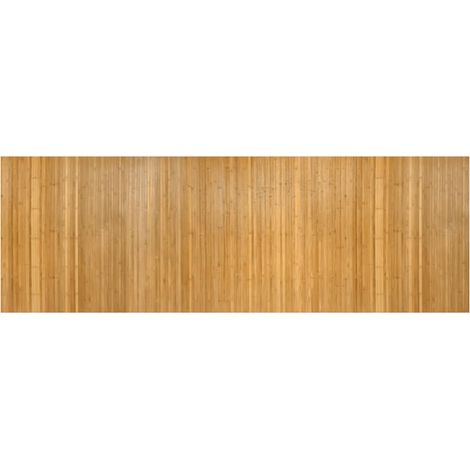 Tapis rectangulaire naturel 100x300 cm bambou (1/5)