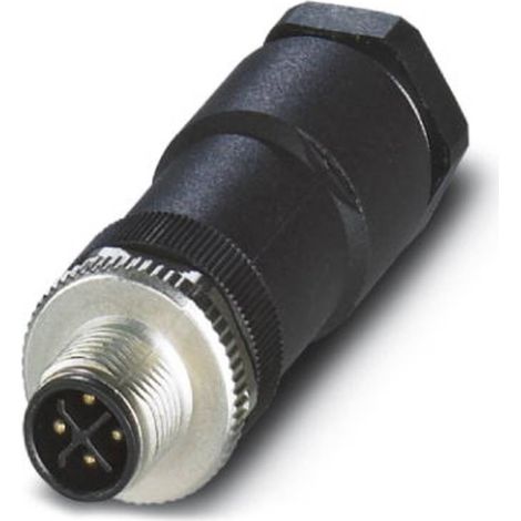 Phoenix Contact 1404641 Connettore non confezionato per sensore o attuatore M12 Spina dritta Numero di poli: 4 1 pz. (1/2)