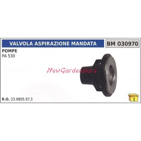 Valvola aspirazione mandata UNIVERSALE pompa Bertolini PA 530 030970