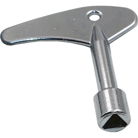 Clé triangulaire intérieure simple pour ouverture de compteur d’eau et maintenance de robinets, outil portable pour plombiers, 1 pièce (1/5)