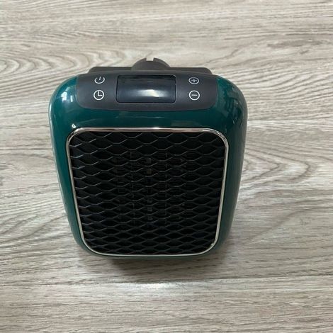800 Watts Chauffage Soufflant Ceramique Mini Chauffage Soufflant Chauffage éConomique Portable Chauffage sur Prise avec Thermostat et Minuterie, pour Bureau, Chambre, Salon-(vert avec télécommande) (1/2)