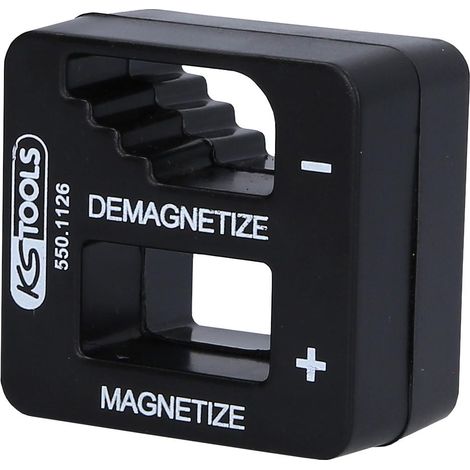 Ks Tools – Aimanteur désaimanteur pour outils en acier – Coque plastique – 70g – Longueur 50mm – Précision d'aimantation par friction (1/6)
