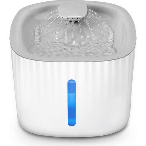 Distributeur d'eau de grande capacité (3 litres/101 oz) pour chiens et chats, avec pompe, protection contre la surchauffe et arrêt automatique en cas de niveau d'eau bas.-AquaForge (1/4)