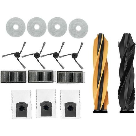 Kit complet de pièces détachées pour aspirateur Dreame Mova V50 Ultra : rouleau principal, brosse latérale, filtre HEPA, lingette et sac à poussière. (1/5)