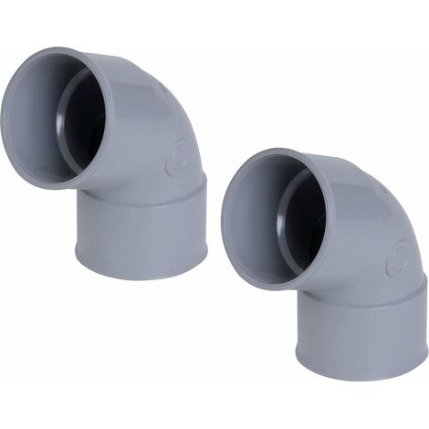 2x coude PVC 67°30 femelle femelle diamètre 40mm PVC raccord connecteur tube tuyau plomberie