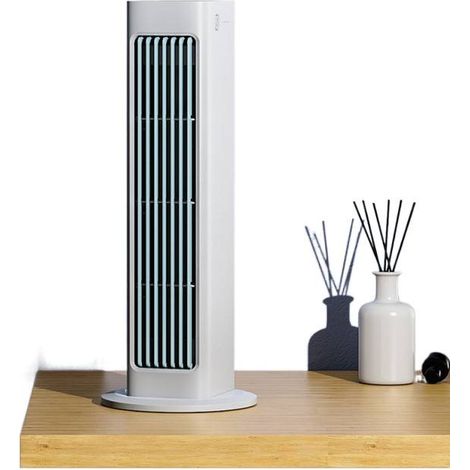 Ventilateur de Table USB - Rechargeable, Grande Puissance - Circulation d'Air - Silencieux - Pour Dormitory, Bureau - Alovez