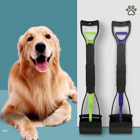 Ramasse-crottes pliable pour chien - FYDUN - Blanc - Moyen - Conception pliable et morsure en forme de dent (1/4)