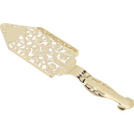 Absinthlöffel aus Edelstahl im Vintage-Hohldesign, Getränkefilter für Cocktailbars, Goldlöffel (1/5)