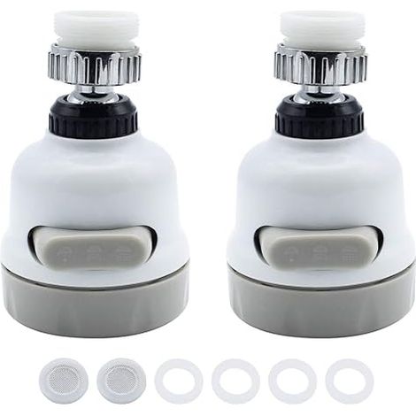 Aérateur de robinet 360° rotatif, embout économiseur d’eau pour cuisine et salle de bain (1/5)