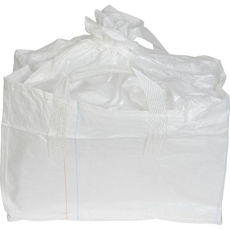Sack BigBag TSF2, 68x35x46 cm, PP, 2 Schlaufen, weiß, Sack Kordelzug, gerader Boden, max. 100 kg, Garten (1/4)