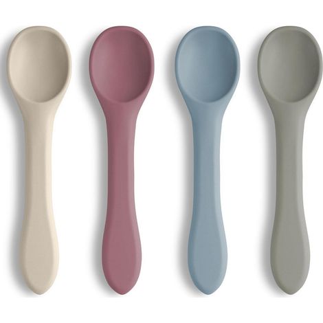 Babylöffel 4er Set Silikon BPA Frei für Beikost und Kleinkind (1/5)