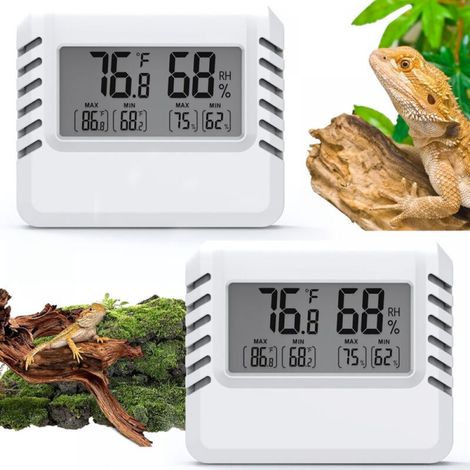 Lot de 2 Thermomètre Hygromètre, Thermomètres intérieurs, Haute Précision—Blanc (1/5)