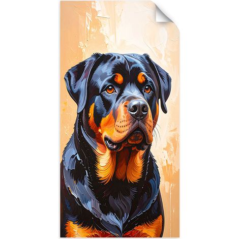 Selbstklebendes Poster – Wandsticker Rottweiler Tiere 50x100 cm (1/3)