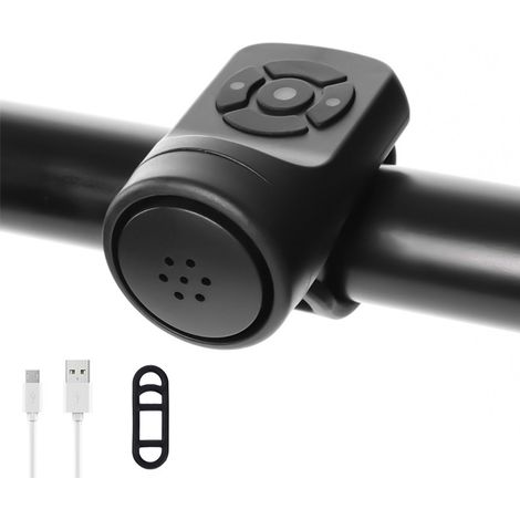 Sonnette de vélo électrique - Étanche - IPX4 - Sonnette électronique - Convient pour vélo, trottinette, VTT - Sonnerie de vélo - Son clair et puissant - Vélo de ville - Sonnette de vélo tendance - 1 p (1/5)