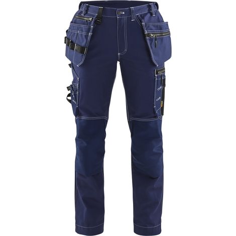 Pantalon de travail artisan stretch femme 7130 - Marine S - FR(38) - SE(C36) - Courtes