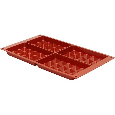 SILIKOMART STAMPO IN SILICONE MULTIPORZIONE 4 WAFFEL DOLCI FOOD SF 155 (1/3)