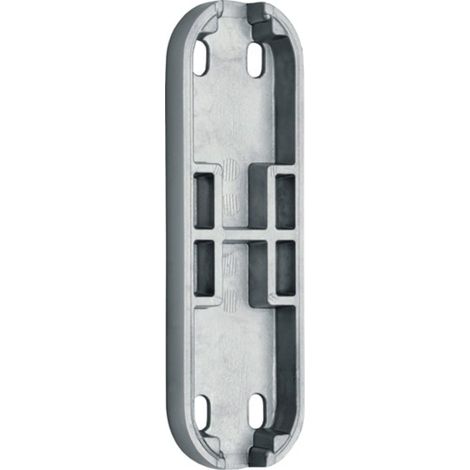 Sottobase DENI per chiudiporta Vario per aste a vista, argento anodizzato - 4225 0000 01 (1/3)