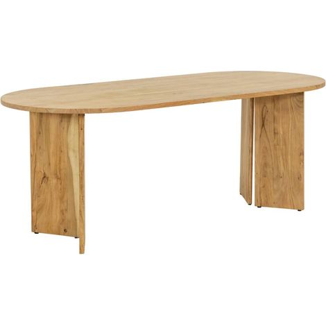 Table à manger ovale en bois d'acacia Elwen (1/5)