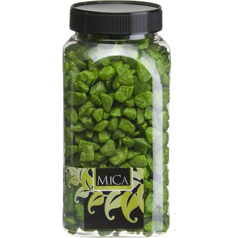 Mica Decorations Dekorative Steine grün 650 ml 1 kg Steine