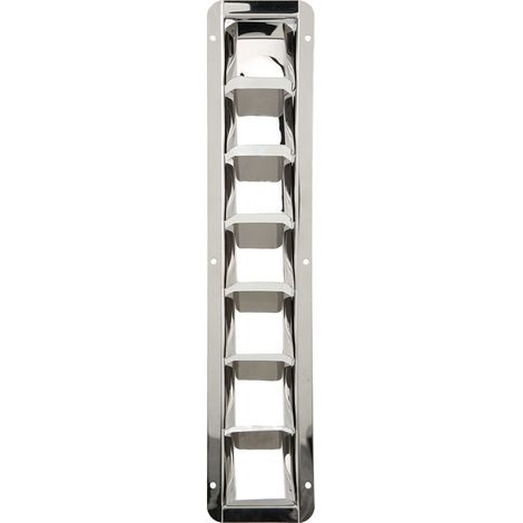 Couvercle de grille d'aération Marine, persienne en acier inoxydable 304, 7 fentes pour extracteurs, unités de climatisation, ventilateur de cuisine (1/5)