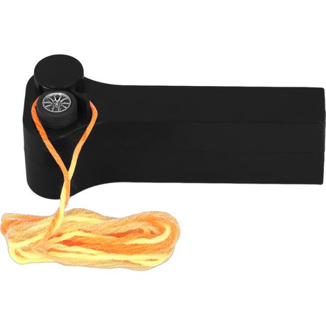 Lanceur de corde à hélice, structure compacte, couleur vive, jouet électrique pour chats, enfants et adultes, jouet d'extérieur noir (1/5)
