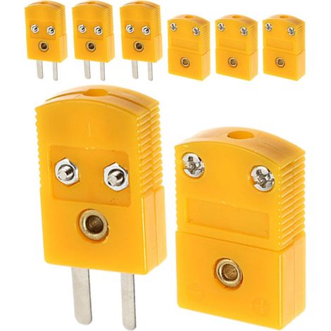 Sets Type K Thermocouple Adapters Male Female Connector