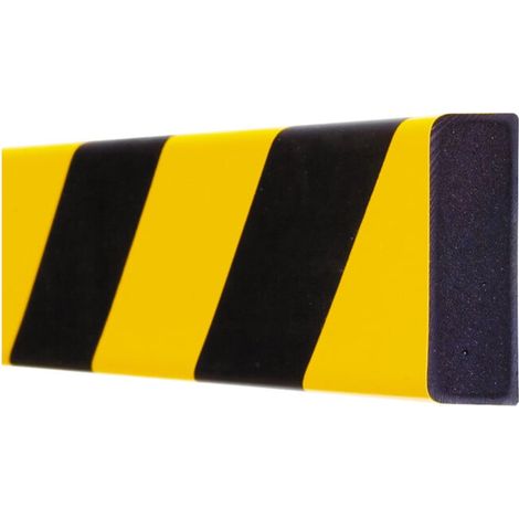Moravia Protection anti-chocs MORION rectangle 20 × 60 mm L 1000 mm jaune/noir (1/4)