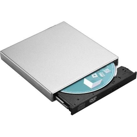 Lecteur optique externe ultra-fin et portable USB 2.0 haute vitesse pour films - FFY (1/4)