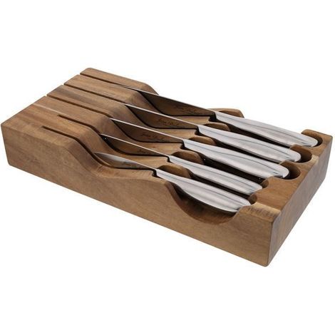Bloc de 5 couteaux inox - Jean Dubost - BS288520X00232 (1/4)