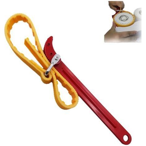 8" Multi-Purpose Adjustable Strap Wrench, Oil Filter Strap Wrench, Non-Slip Strap Wrench, Home Wrench, Heavy Duty Adjustable Wrenches (1/5)