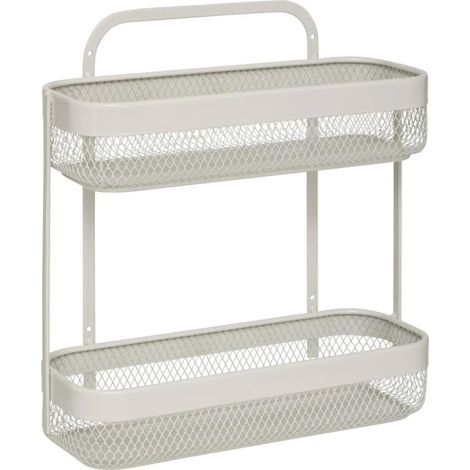 Étagère de Cuisine 2 Niveaux "Mayaj" 34cm Beige (1/2)