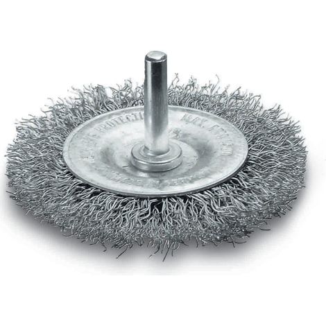 Cepillo circular lessmann circular wavy wire brush acero inoxidable 75 mm