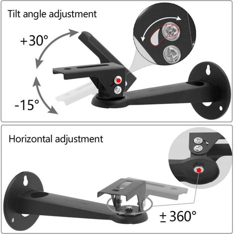 Stück 17 cm Kohlenstoffstahl - 360° verstellbare Deckenhalterung für Projektor mit M4-Schrauben für Kamera/Projektor/Webcam