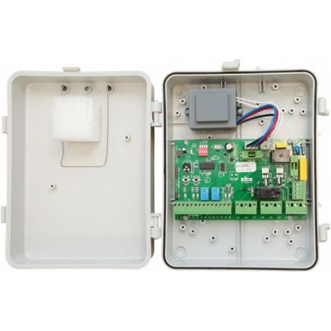 Vision-El – Armoire de commande électronique 230V pour portails à battants – Réglage de puissance et ralentissement – Boîtier étanche inclus - EA263