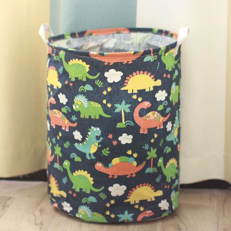 Panier à linge dinosaure pour enfants, boîte de rangement pour jouets dinosaures, panier à linge pliable et étanche, organiseur de jouets pour bébé, panier à linge pour chambre d'enfant, (dinosaure de (1/5)