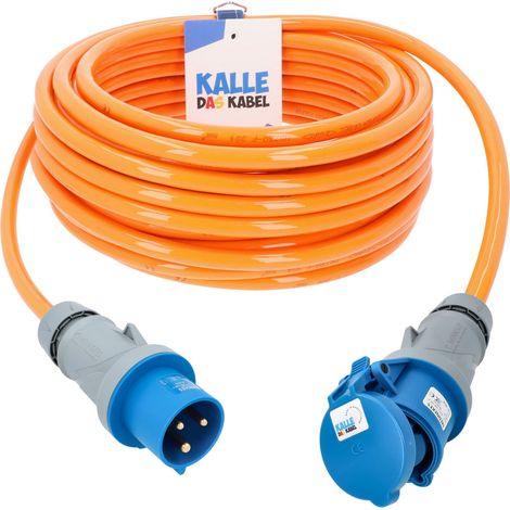 Kalle Verlängerungskabel CEE 230V 32A 4,0mm² Extreme Signal Orange IP44 40 Meter