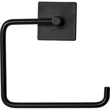 Dérouleur Papier WC Adhésif "Fixeo" 15cm Noir (1/2)