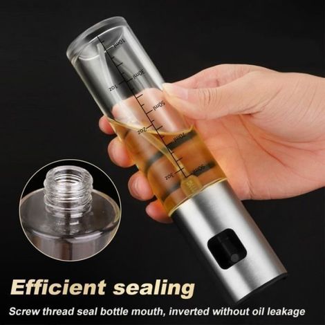 Vaporisateur d'huile et de vinaigre,2PCS Pulvérisateur d'huile 100ml,avec 1 Brosse et 1 Entonnoir 1 Brosse à huile,pour Cuisine/BBQ (1/4)
