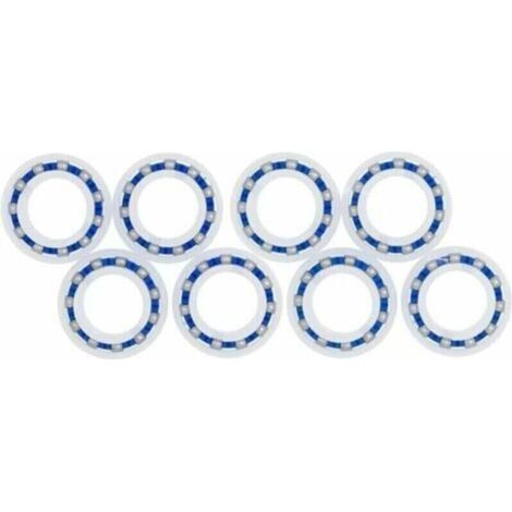 Lot de 8 roulements Roue Polaris 280 180 Robot adaptables pour Nettoyeur de Piscine C60 C-60 (1/4)