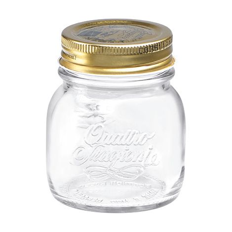 Bormioli Rocco Quattro Stagioni Einmachgläser 150 ml mit Deckel ø 56 mm 12 Stück
