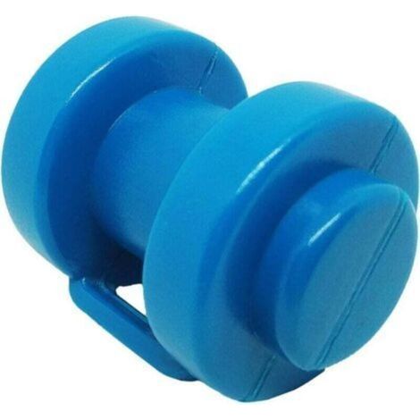Lot de 8 Trampoline Embout de Poteau pour Les Piquets de Filet du Trampoline Ø 25 MM, Particulièrement Robustes, Résistants aux Intempéries Embouts, Filet de Sécurité Pièce de Rechange (Bleu) (1/3)