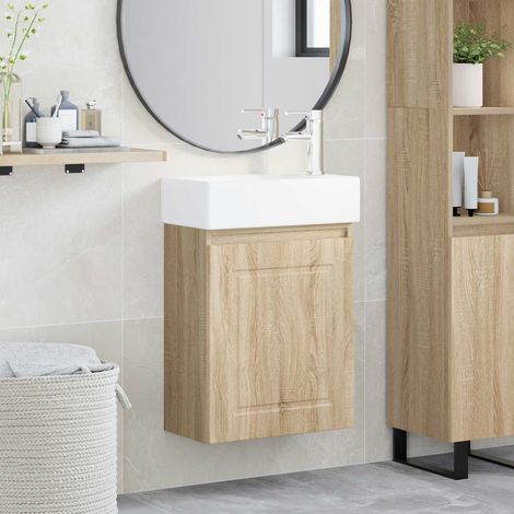 Módulo de baño con grifería Roble  45,5 x 22,5 x 84 cm