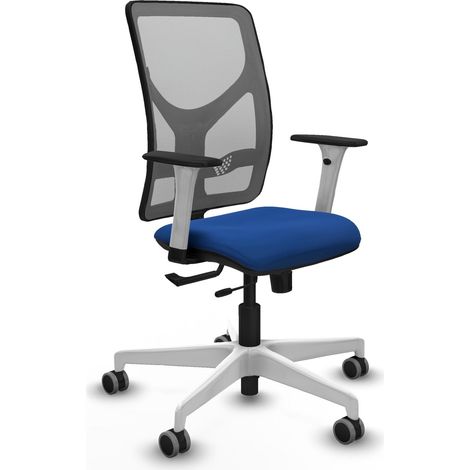 Silla de oficina piqueras y crespo Motilla cuero sintético azul resorte gris (1/2)