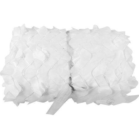 Filet de camouflage militaire d'extérieur pour la chasse, le tir, le camping et la protection solaire (Blanc 2x4) (1/5)