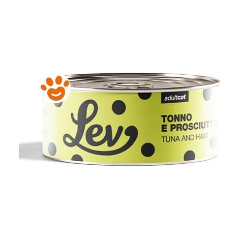 Lev Cat Adult Tonno con Prosciutto - Lattina 140 Gr -
